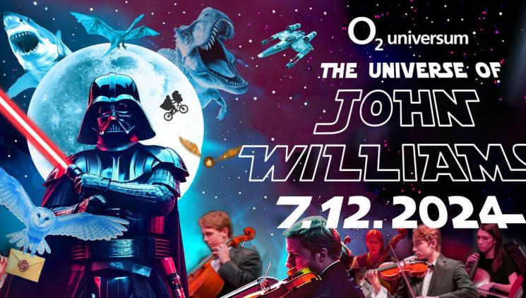 „THE UNIVERSE OF JOHN WILLIAMS“  Strhující melodie legendy filmové hudby exkluzivně v pražském O2 universu.  Jedinečná originální show poprvé v ČR!